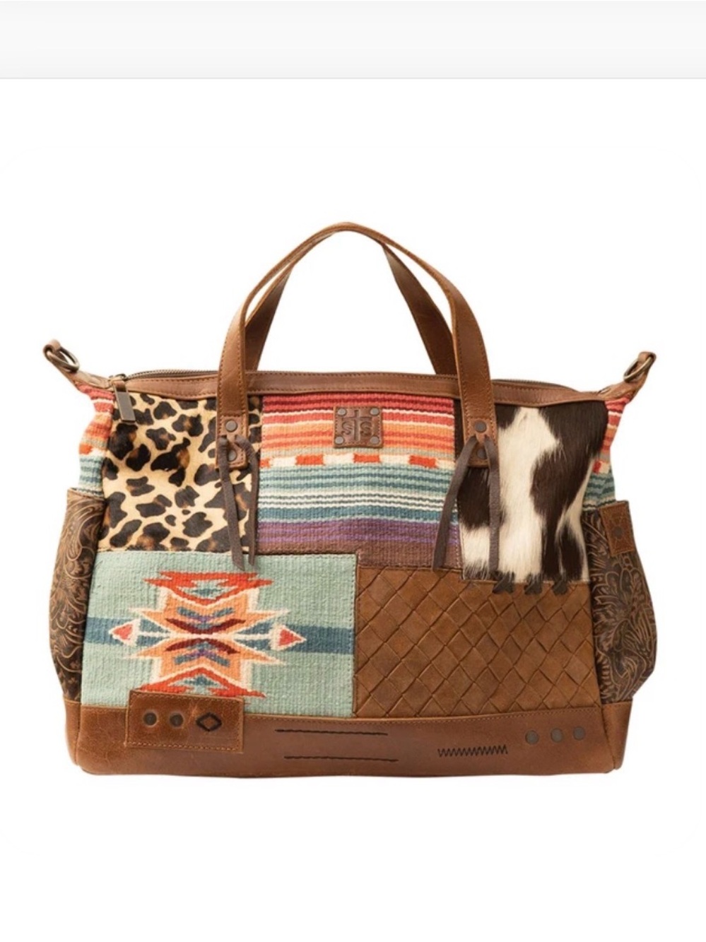 STS Ranchwear Conceal Carry Leather “Remnants” Diaper Bag